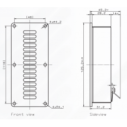 Mundorf AMTU110W1.1 Głośnik wstęgowy 55x125mm 6 ohm